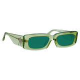 The Attico Mini Marfa Sunglasses in Lime