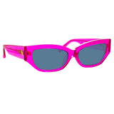 The Attico Vanessa Cat Eye Sunglasses in Fucshia