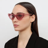 The Attico Dora D-Frame Sunglasses in Pink