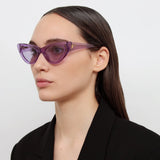 The Attico Dora D-Frame Sunglasses in Purple