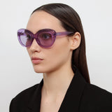 Agnes Cat Eye Sunglasses in Purple