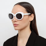 Agnes Cat Eye Sunglasses in White