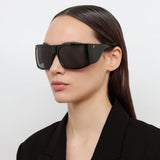 The Attico Andre Oversized Sunglasses in Black