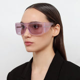 The Attico Andre Oversized Sunglasses in Pink