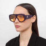 The Attico Milano Oversized Sunglasses in Purple