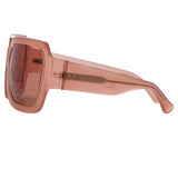 Dries Van Noten Oversized Sunglasses in Rust