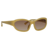 Dries Van Noten Wrap Sunglasses in Hay