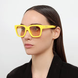 Carino D-Frame Sunglasses in Celadine by Jacquemus