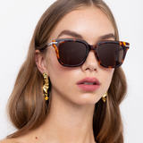 Empire A D-Frame Sunglasses in Tortoiseshell