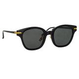 Atkins A D-Frame Sunglasses in Black