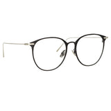 Sophia Optical A Oval Frame in Black and White Gold