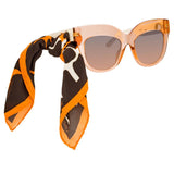 Dunaway Oversized Sunglasses in Orange