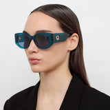 Debbie D-Frame Sunglasses in Aqua