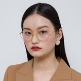 The Marlon | Oval Optical Frame in Yellow Gold (C5)