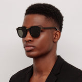 Fletcher Angular Sunglasses in Black