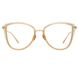 Liza Cat Eye Optical Frame in Ash and Rose Gold