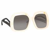 Renata Oversized Sunglasses in Cream