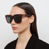 Freya Square Sunglasses in Tortoiseshell