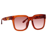 Freya Square Sunglasses in Amber