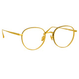 Luna Oval Optical Frame in Yellow Gold