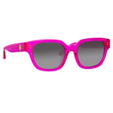 Deni D-Frame Sunglasses in Fuchsia