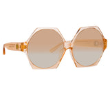 Bora Hexagon Sunglasses in Peach