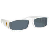 Mya Rectangular Sunglasses in White