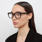 Cedric A Rectangular Optical Frames in Black (Asian Fit)