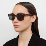 Cedric Rectangular Sunglasses in Tortoiseshell