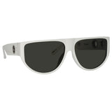 Men's Elodie Flat Top Sunglasses in White