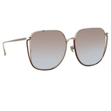 Camry Oversized Sunglasses in Light Gold