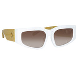 Senna Cat Eye Sunglasses in White