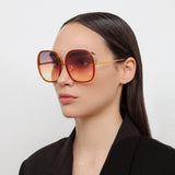 Celia Oversized Sunglasses in Orange
