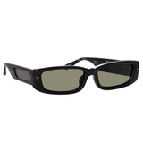 Men's Talita Rectangular Sunglasses in Black