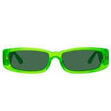 Talita Rectangular Sunglasses in Neon Lime