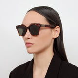 Sanchez D-Frame Sunglasses in Tortoiseshell