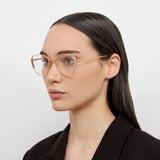 Hardy Oval Optical Frame in Yellow Gold