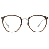 Men's Calthorpe Oval Optical Frame in Grey Horn