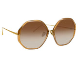 The Alona | Oversized Sunglasses in Brown Frame (C28)