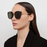 The Kings | Oversized Sunglasses in Black Frame (C32)