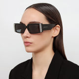 Magda Butrym x LF Rectangular Sunglasses with Crystals