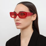 Magda Butrym Cat Eye Sunglasses in Red