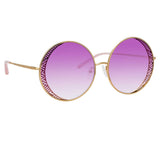 Matthew Williamson Blossom C5 Round Sunglasses