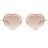 Matthew Williamson Petunia Sunglasses in Light Gold