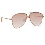 Matthew Williamson Lupin Sunglasses in Nude