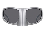 Mask Sunglasses in Silver
