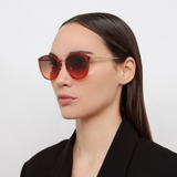 Calthorpe Oval Sunglasses in Orange