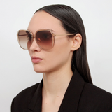 Sofia Oversize Sunglasses in Ash