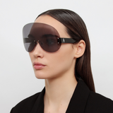 The Attico Karl Oversize Sunglasses in Black