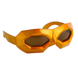 Walter Van Beirendock Diamond Mask Sunglasses in Gold